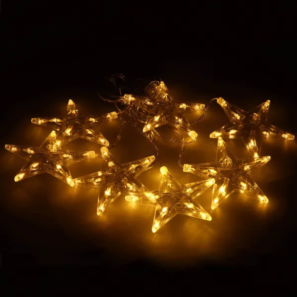 Valoverho Springos CL4139, 70 LED, tähdet, lämmin valkoinen