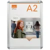 Bulletin board Nobo Silver Aluminium polypropylene