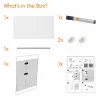 Magnetic board Nobo Impression Pro White Crystal 126 x 71 cm