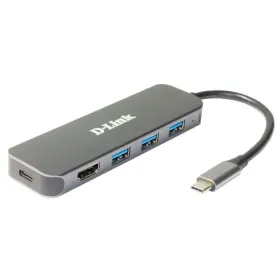 USB-keskitin D-Link DUB-2333 Harmaa 60 W