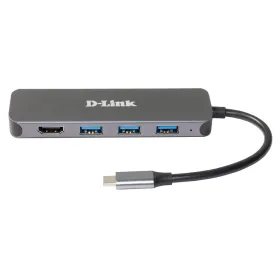 USB-keskitin D-Link DUB-2333 Harmaa 60 W