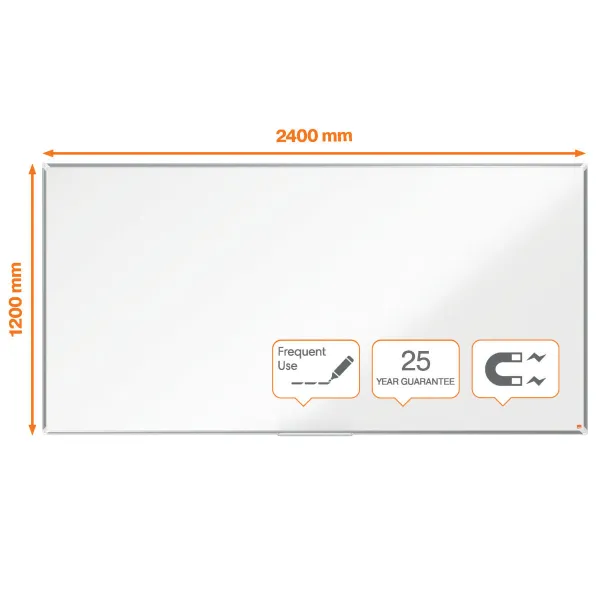 Magneettitaulu Nobo Premium Plus Valkoinen Alumiini 240 x 120 cm