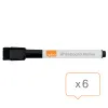 Baltās tāfeles marķieris Nobo Melns 6 gb. (6 gb.)