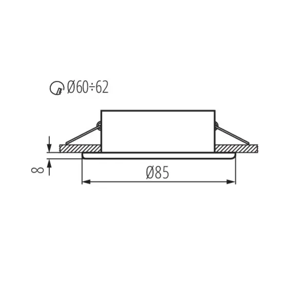 Ceiling-mounted spotlight fitting MARIN