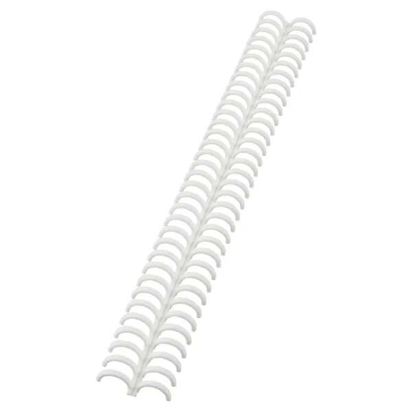 Sidontakampa GBC ClickBind Valkoinen Läpinäkyvä 12 mm (50 osaa)