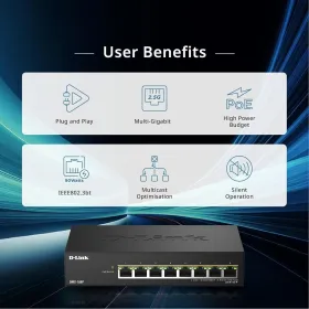 Slēdzis D-Link DMS-108P/E