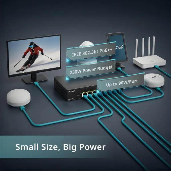 Switch D-Link DMS-108P/E