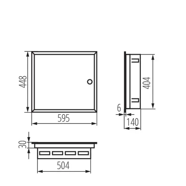 Metal distribution board KP-DB-I-MF