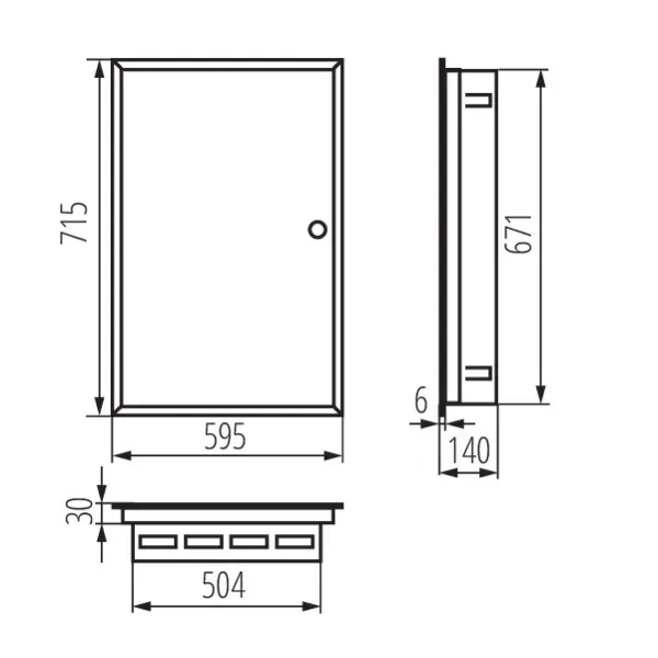 Metal distribution board KP-DB-I-MF