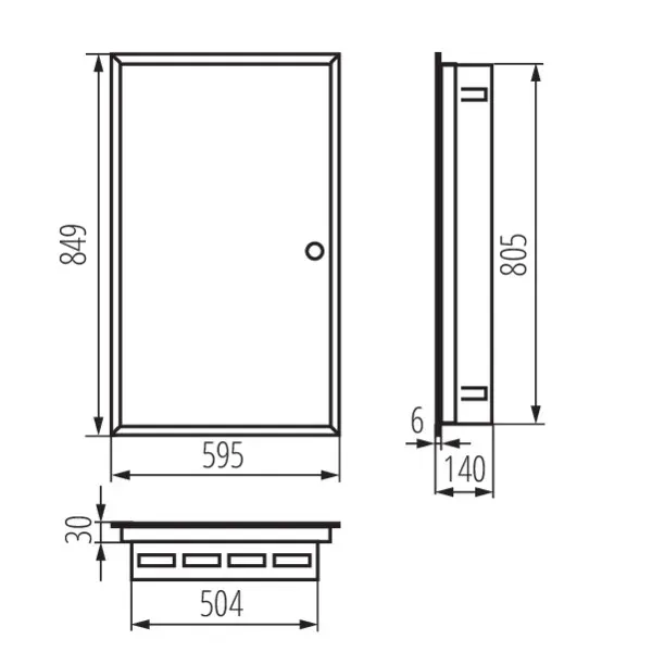 Metal distribution board KP-DB-I-MF