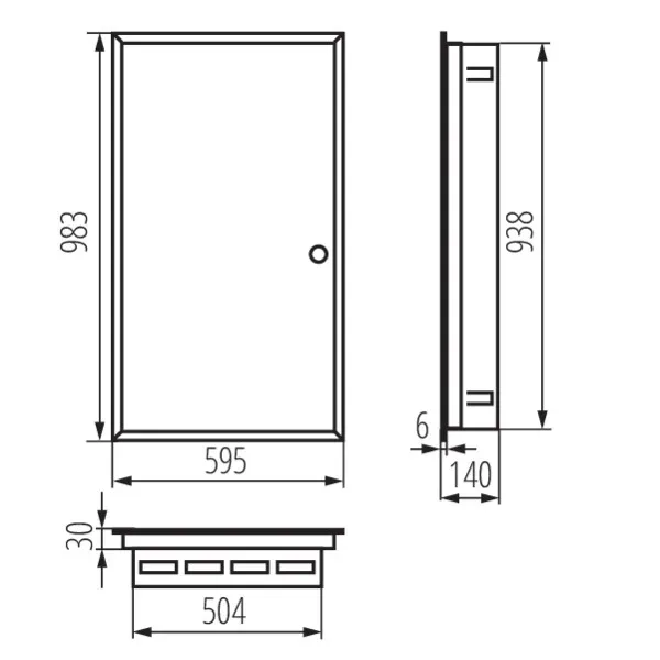 Metal distribution board KP-DB-I-MF