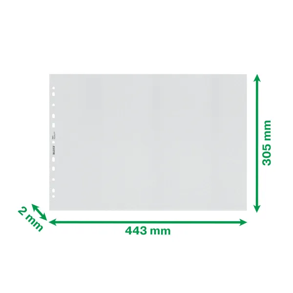 Pārvalki Leitz Caurspīdīgs A3 Pārstrādāts 25 gb.