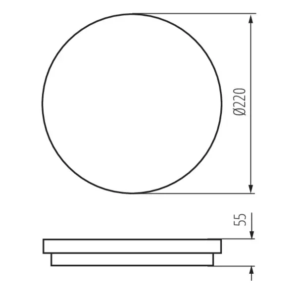 Ceiling-mounted LED light fitting BENO LED