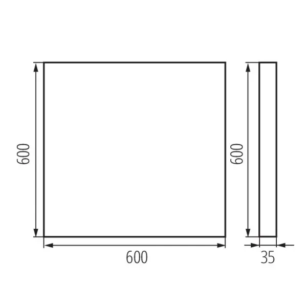 Ceiling-mounted LED light fitting BENO LED