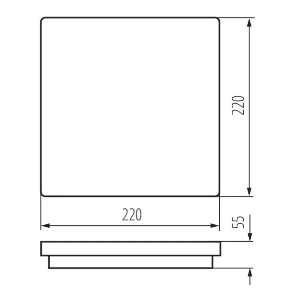 Ceiling-mounted LED light fitting BENO LED