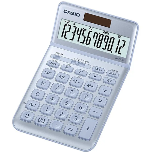 Kalkulators Casio JW-200SC-BU Zils Plastmasa