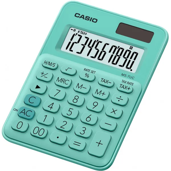 Laskin Casio MS-7UC-GN Vihreä Muovinen