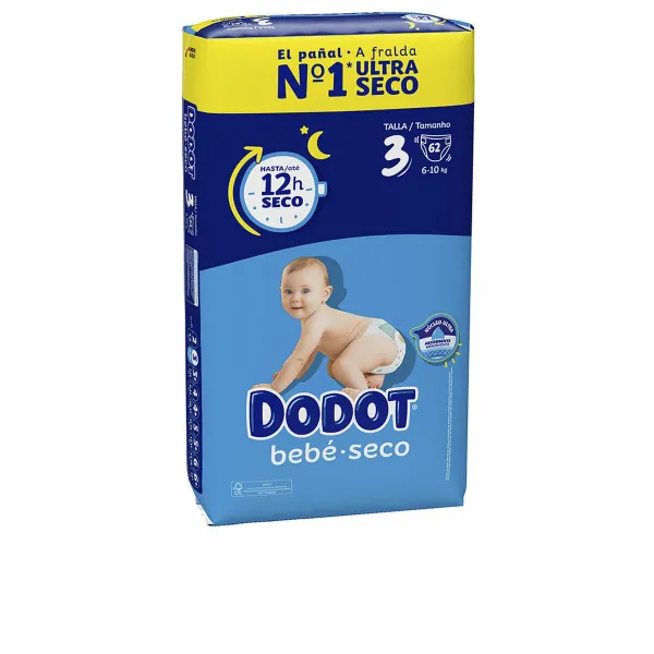 Vienreizlietojami autiņi Dodot Dodot Etapas 6-10 kg (62 gb.)