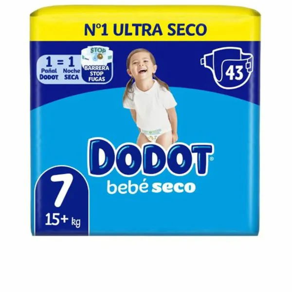 Ühekordsed mähkmed Dodot Etapas 7 (43 Ühikut)