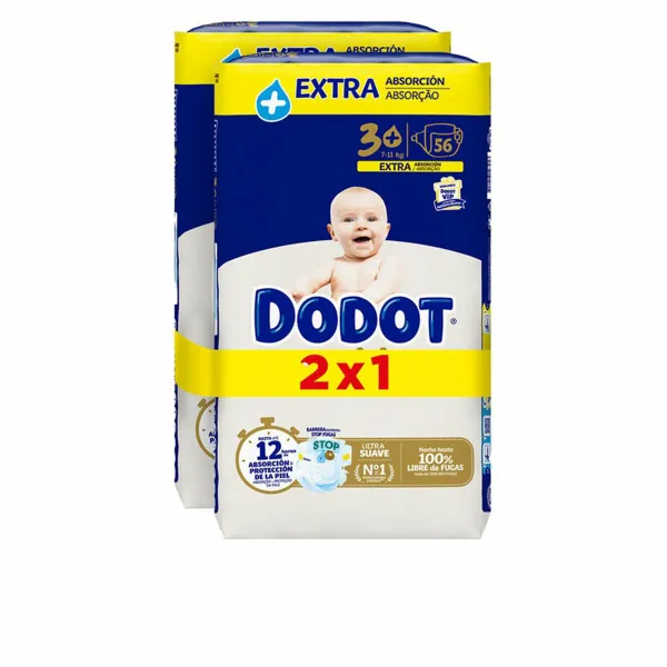Одноразовые подгузники Dodot Sensitive Extra 3 6-10 kg (112 штук)