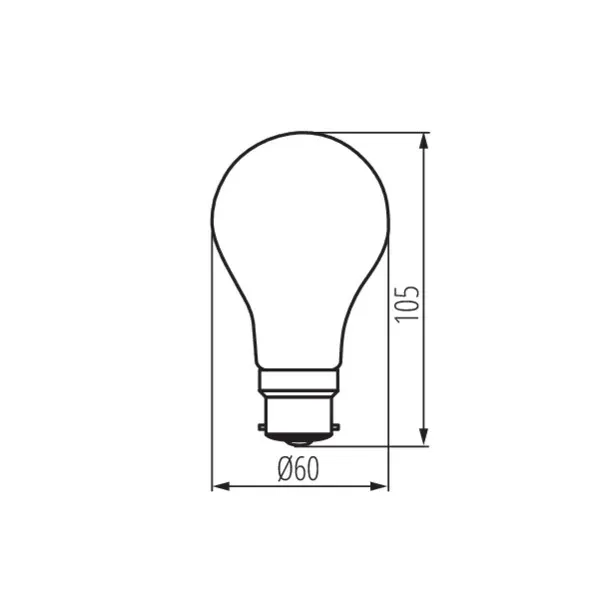 LED light source XLED A60 B22