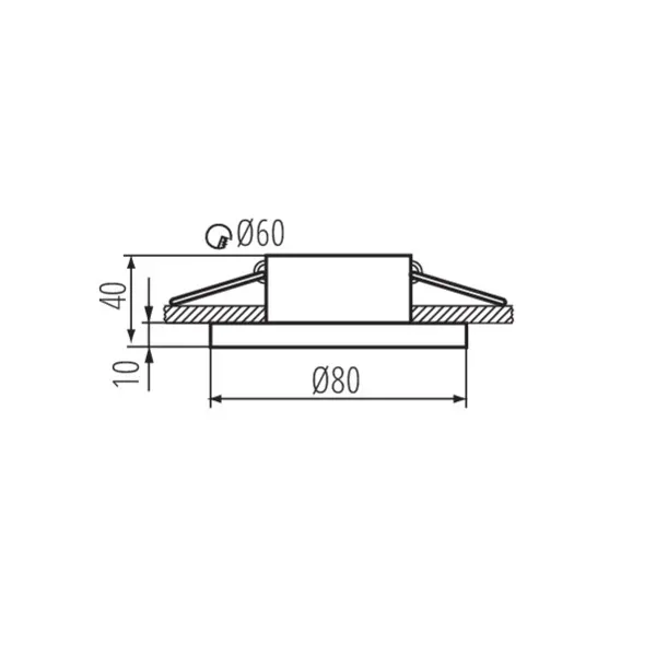 Ring for spotlight fittings FLINI IP44