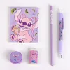 Skolas Penālis ar Piederumiem Stitch Rozā