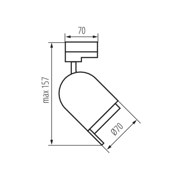 Rail-mounted projector ACORD ATL3 GU10