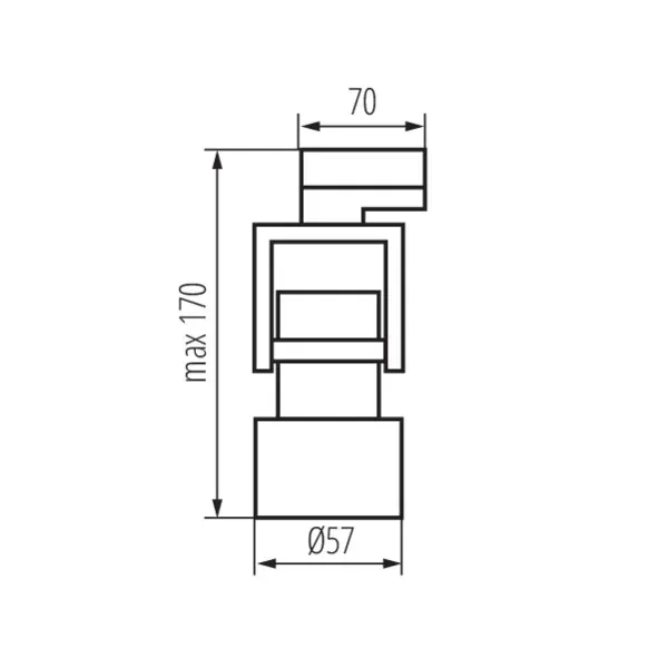 Rail-mounted projector ACORD ATL5 GU10