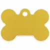 Identification plate for collar Imarc Bone Yellow Golden