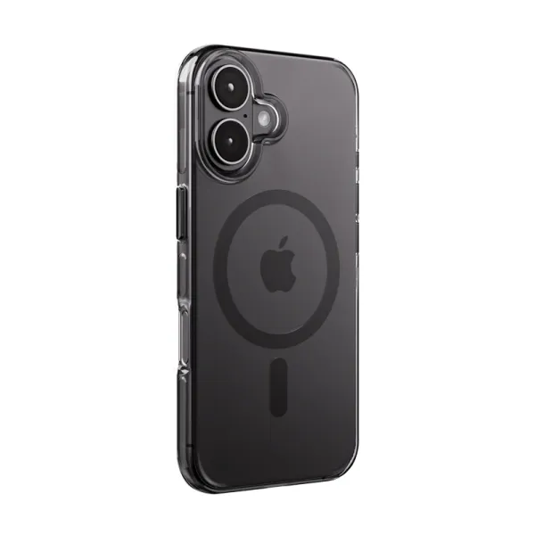 Crong Clear MAG Pro - iPhone 16 MagSafe Case (Black)