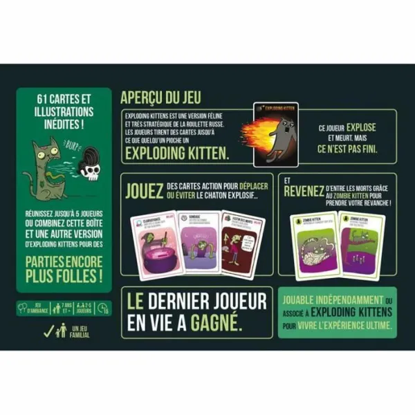 Lautapeli Asmodee Zombie Kittens