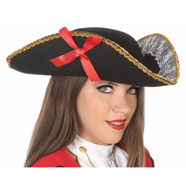 Skrybėlė Juoda Suaugusiųjų unisex Piratai