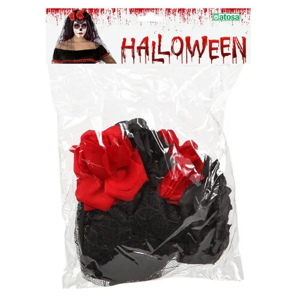 Galvassaite Halloween Sarkans/Melns