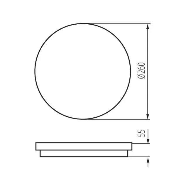 Ceiling-mounted LED light fitting BENO LED