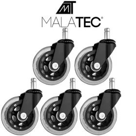 Biroja krēsla riteņi - 5 gab. Malatec 22077