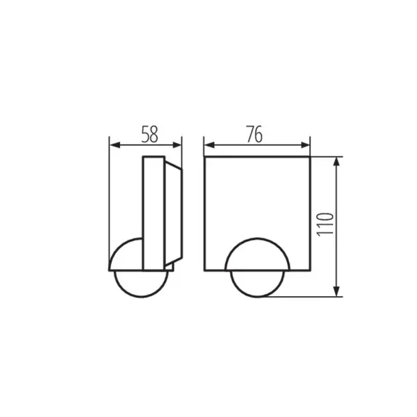 Ceiling-mounted LED light fitting BENO LED