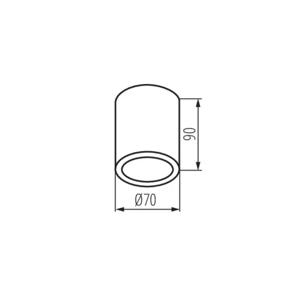 Ceiling-mounted spotlight fitting AQILO IP65