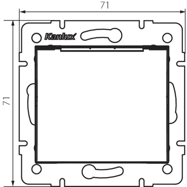 Type E power socket, IP44 LOGI