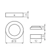 Downlight fitting CARSA V2LED