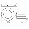 Downlight fitting CARSA V2LED