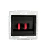 Double loudspeaker socket (4 contacts) LOGI