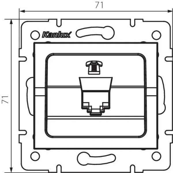 Numeric Telephone Socket Outlet (RJ11) -1 Gang LOGI