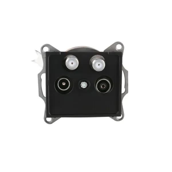 Double Satellite Socket (SAT-SAT-TV-R) End of Line LOGI