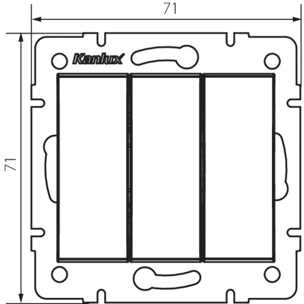 Triple switch LOGI