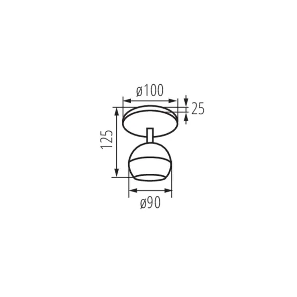 Wall & ceiling lighting fitting GALOBA