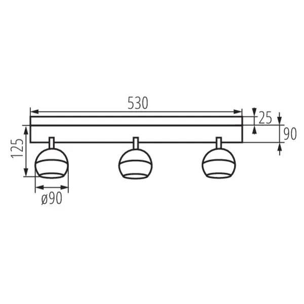 Wall & ceiling lighting fitting GALOBA