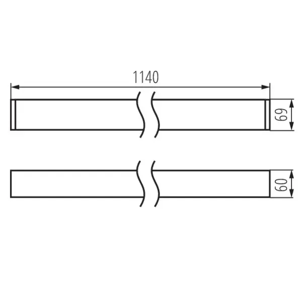 Recessed light fitting GLASI LED