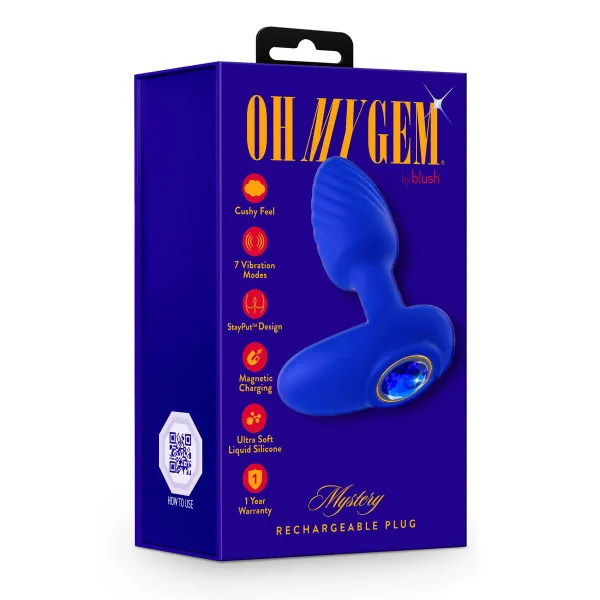Anal plug Blush Oh My Gem Blue 1 Piece (7,6 cm)