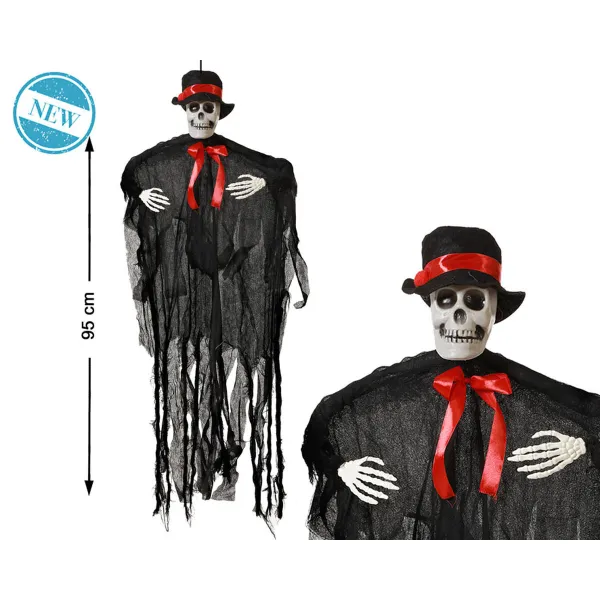 Halloween-koristeet Luuranko 95 x 75 cm